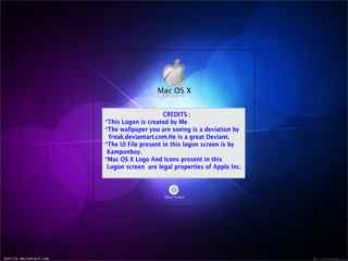 苹果登陆界面-Mac